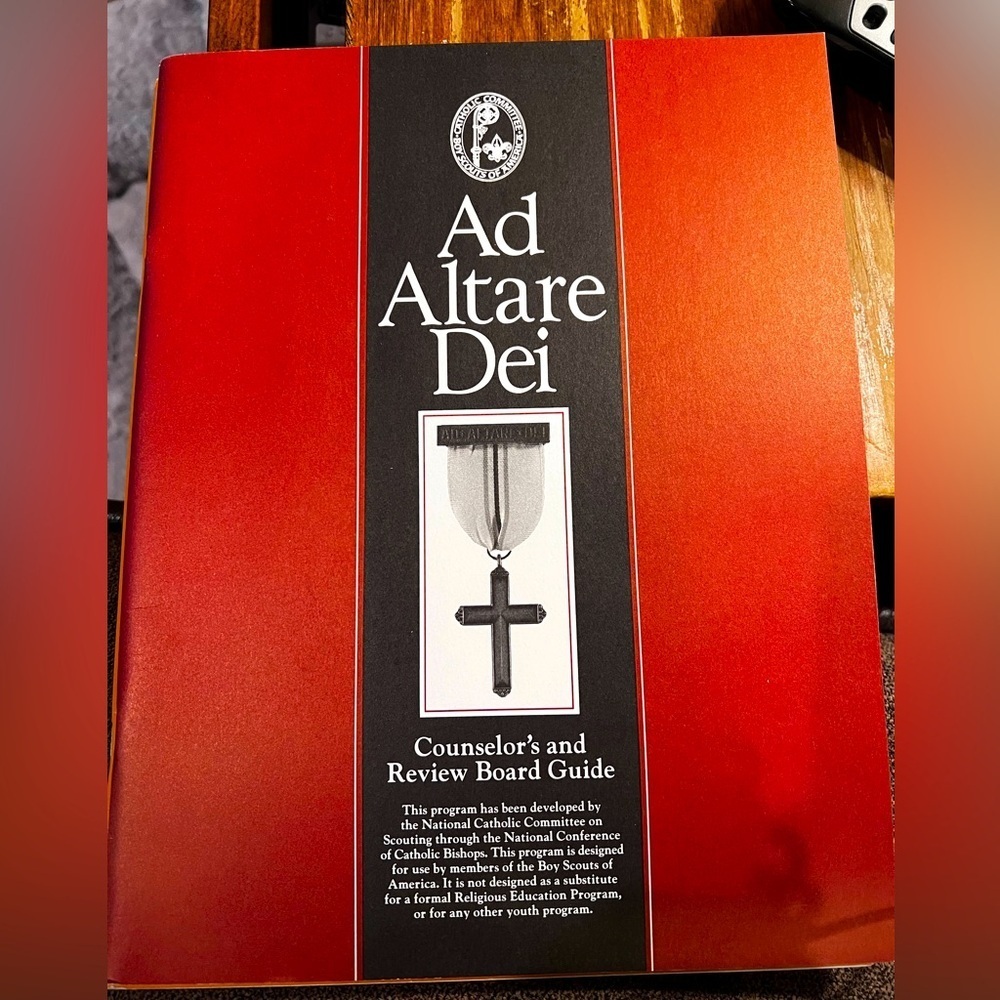 New Ad Altare Dei Counselor and Review Board Guide. Catholic Emblem